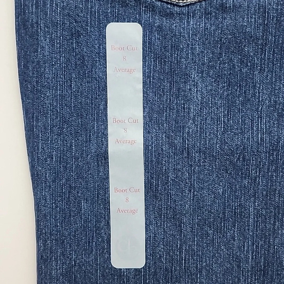 Christopher  & Banks Women's Modern Fit Boot Cut Blue Denim Jeans Size 8 - Picture 10 of 14